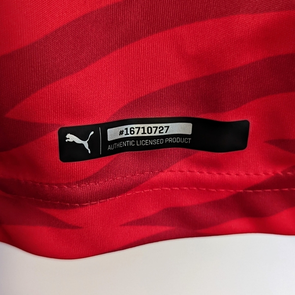 New With Tags! Puma Egypt FA National Team Home Replica Jersey Red/White - Picture 5 of 7